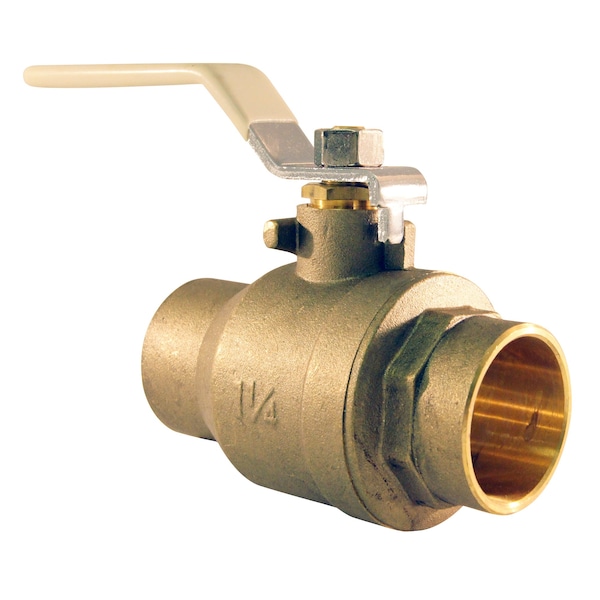 1-1/4 In. Lead Free Brass SWT X SWT Ball Valve